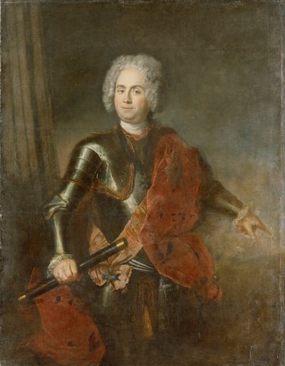 Graaf von Schwerin door Antoine Pesne